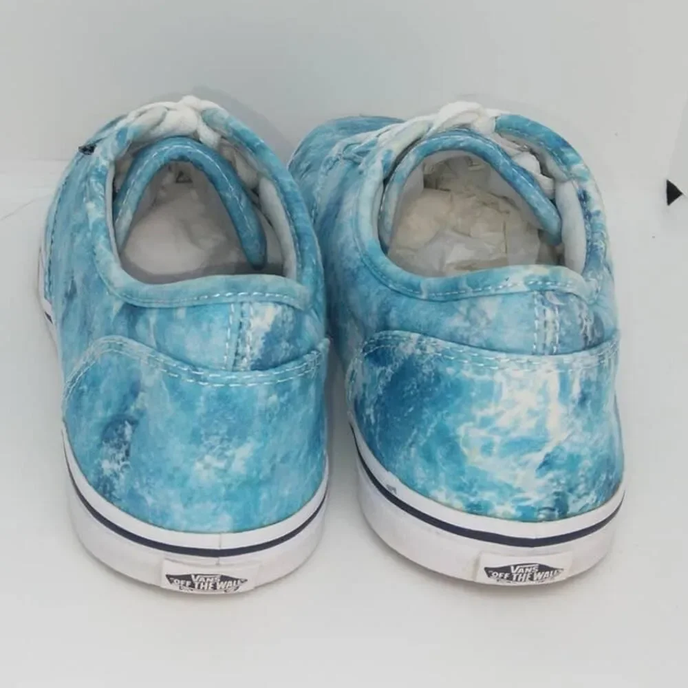 VANS Winston Women's Pre-owned Blue Water Low Top Lace-up Sneakers - sz. 8 1/2